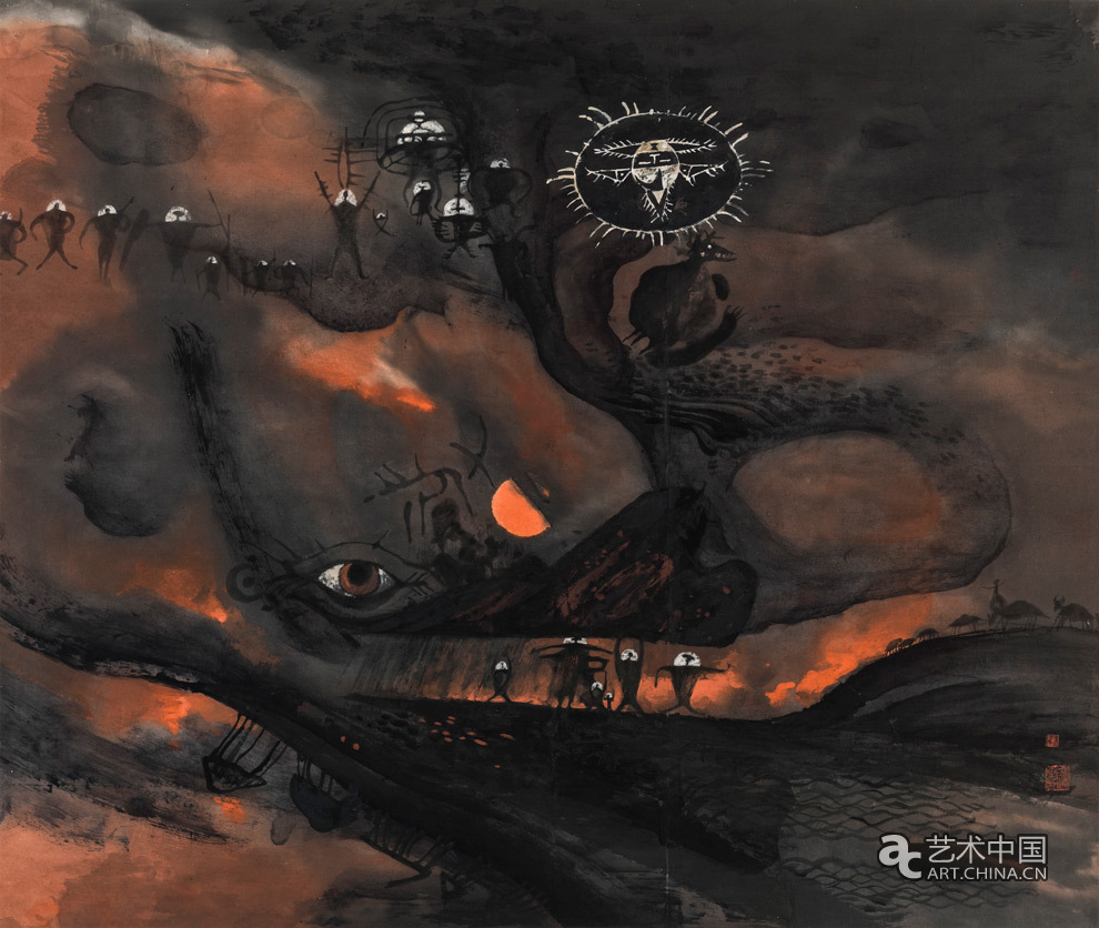 創(chuàng)世紀 109.6×92.6cm 1986年