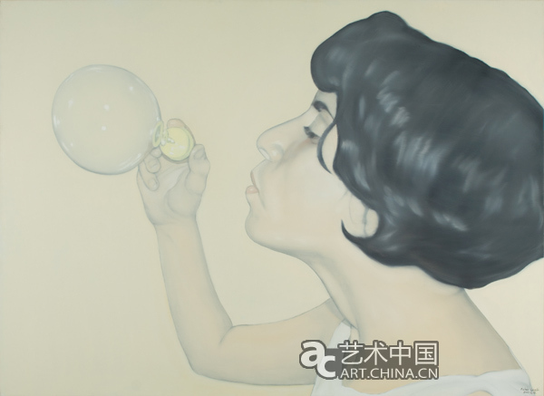 吹泡泡 費(fèi)亥勒.拉斯洛 2003 畫布油畫 160x220cm