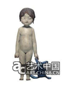 向京Xiang Jing 說不出的憂傷之三 Unspoken Sorrow NO.3 銅著色 bronze, painted 52 x 20 x 20 cm 2009