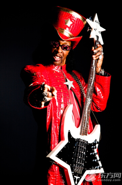 10月18日、19日綠色音符舞臺(tái)布基-柯林斯（Bootsy Collins the Funk Unity B）